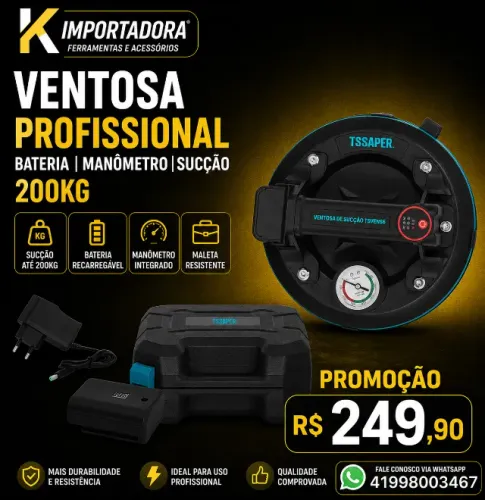 Ventosa a bateria Succao 200kg