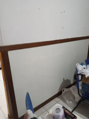 Quadro Branco Grande 2,00 x 1,20m com Moldura de Madeira