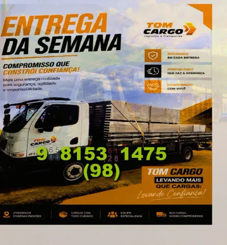 Frete/Transporte de Cargas em São Francisco, Renascença e Jardim Botânico!