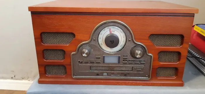 Vitrola toca fita cassete cd USB Bluetooth cartão