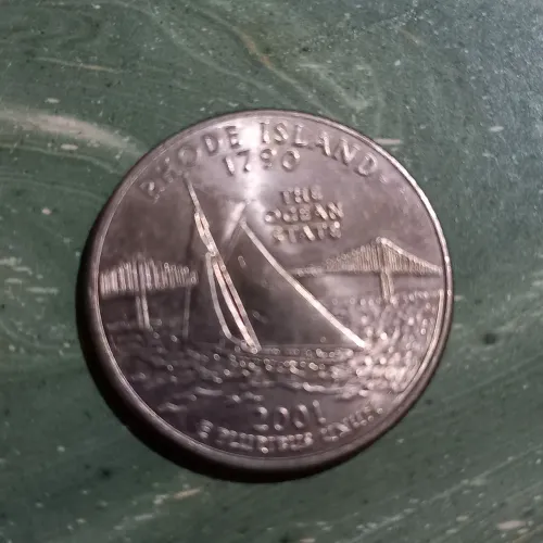 Quarto de Dollar - Rhode island - 2001