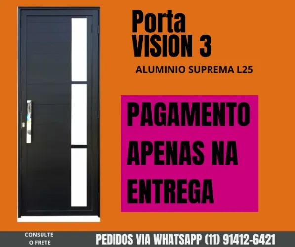 porta de entrada lambril preto suprema