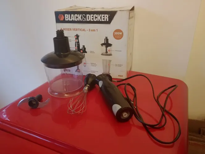 Processador de alimentos + Batedor (p/ claras, bolo, maionese...) 2 em 1, 220V - SB60