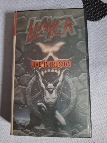Fita vhs show metal SLAYER Live Intrusion
