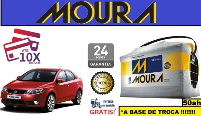 Bateria Moura Cerato 2006/18 50Ah 12v