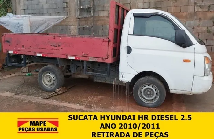 Sucata HR 2.5 Diesel Ano 2010/2011 Para retirada de peças