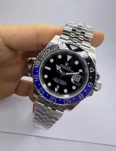 Relógio Rolex GMT Batman Clone Eta 3186 