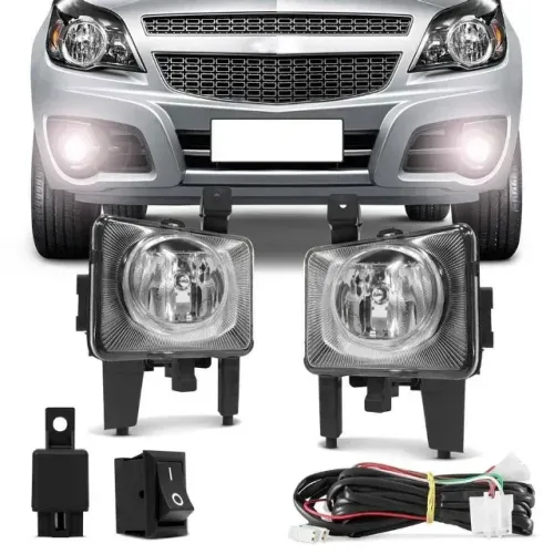 Kit Farol Milha Auxiliar Chevrolet Agile Montana 2009/