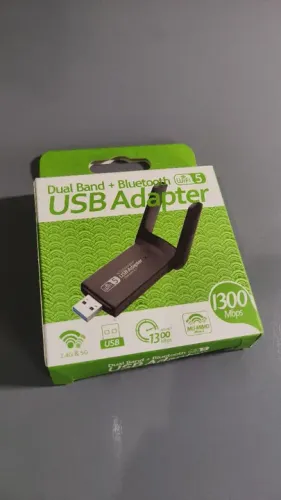 Placa de Rede USB 2.4Ghz 5Ghz Dual Band + Bluetooth Wifi5