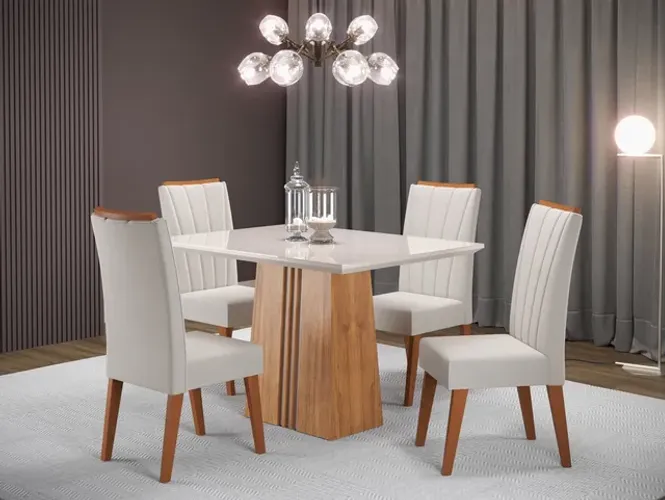 Mesa de Jantar 4 Cadeiras Lara s54 