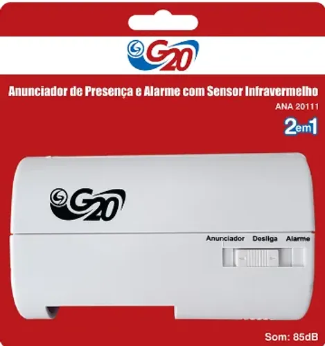 Anunciador de Presença e Alarme com Sensor Infravermelho