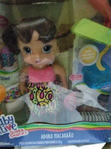 Boneca baby alive Adora Macacão morena português Hasbro 