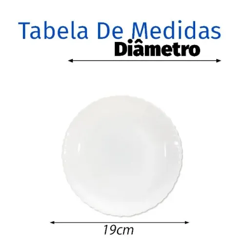 Prato Vidro Mont Blanc Redo Sobremesa 19cm Opaline Vd45