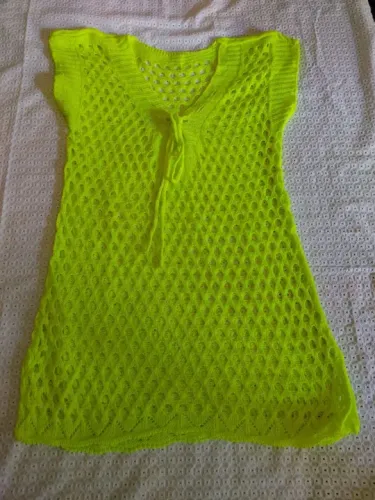 Vestido de Praia Neon Verde