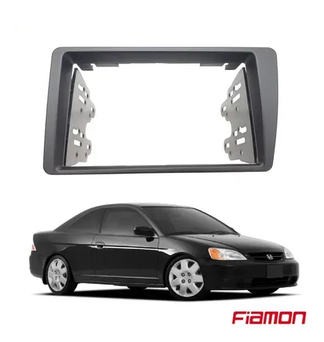 Moldura 2 Din Fiamon Honda Civic 2001 Até 2006 Pad. Japonês