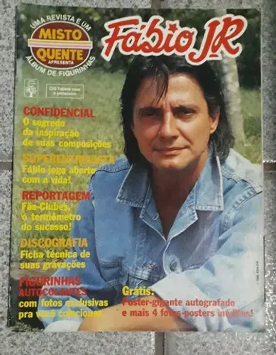 Revista + Álbum (Incompleto) Anos 90 - Fábio Jr