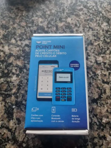 Máquina de cartão Point Mini Mercado Pago.