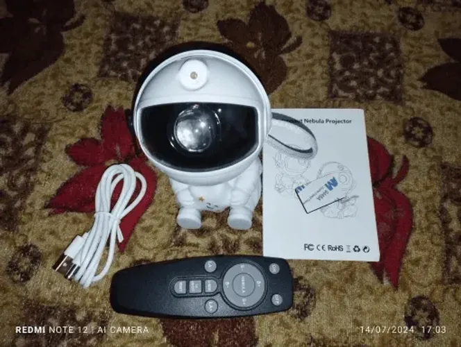 Galaxy e Star Astronaut Projetor, LED Night Light, lâmpada de céu estrelado, decoração do 