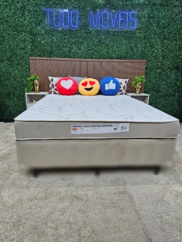 INSTA @TUDO_MOVEIS COLCHÃO CASAL ORTOBOM EM ESPUMA D-45