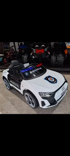 Carrinho elétrico infantil 12v polícia audi etron 