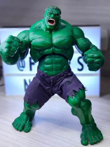 Hulk de 2003, fabricado pela Toy Biz.