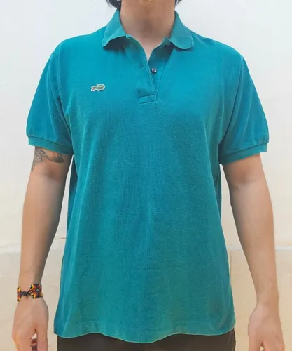 Camisa polo Lacoste M/G turquesa