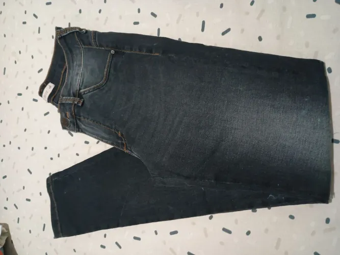 Calça Jeans Preta e azul