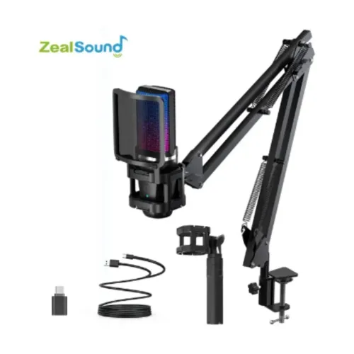 Microfone ZealSound Profissional para Streaming