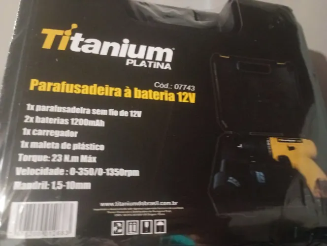 Parafusadeira 12v + 2 baterias - Lacrado