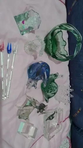 Kit bibelôs cristal variados(13peças)