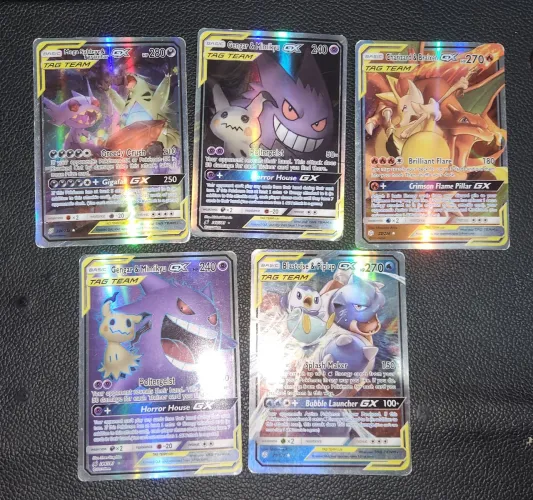 Vendo cartas GX tag team