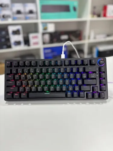 Teclado Mecânico PCYES Rasec 75% Switch Blue Novo 