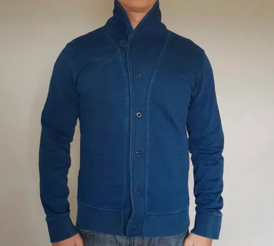 Casaco Cardigã Cardigan Suéter Pullover Richards Bleu