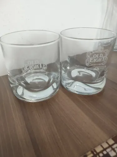 2 Copos p/ Whisky Personalizados tema Old Eight
