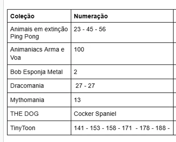 Lote Tazos diversas coleções entrar em contato