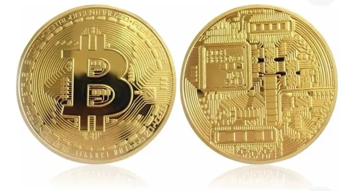 Moeda Bitcoin Físico - Colecionável