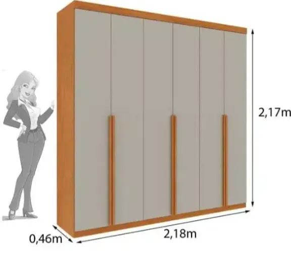 Guarda roupa casal bem espaçoso!!