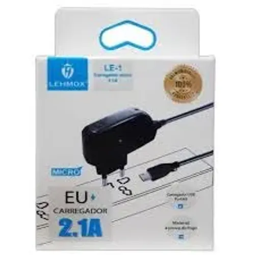 Carregador de celular micro V8 2.1A LEHMOX