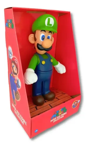 Boneco Grande 23cm - Luigi Super Mario Collection Novo na Caixa - Vinil Loja Coimbra