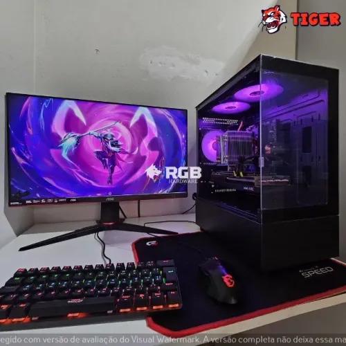 Pc Gamer Novo Completo - Core i7 8700 + ARC A750 8GB + RAM 16GB + SSD 500GB