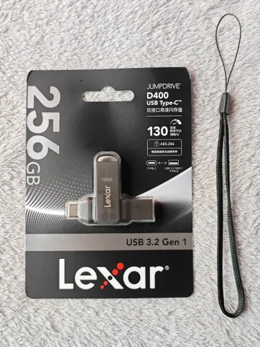 Pen Drive Lexar D400 256gb Usb-c e USB 3.1 Original Lacrado