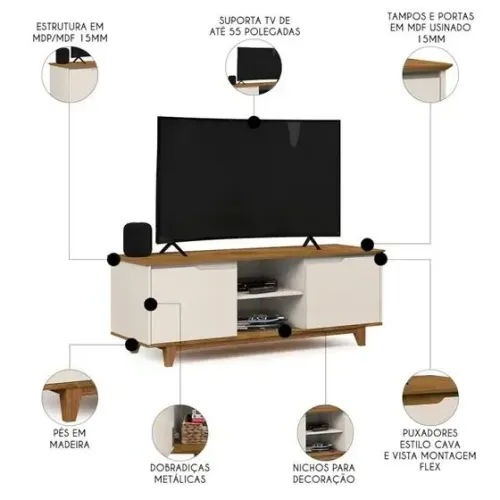 Rack para TV ate 55 polegadas 