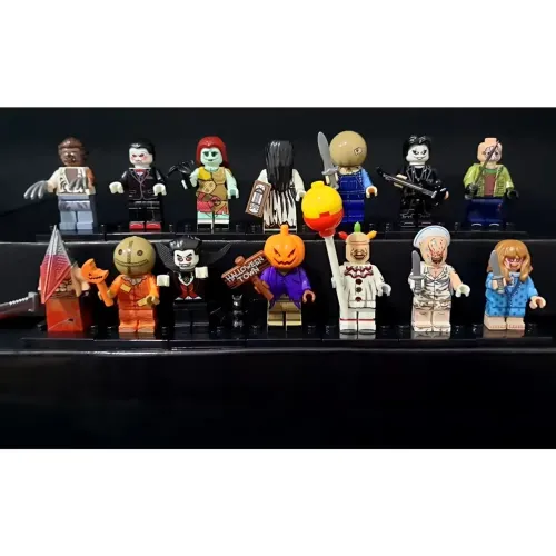 10 miniaturas Filmes de Terror - Jason exorcista freddy blocos de montar estilo lego.
