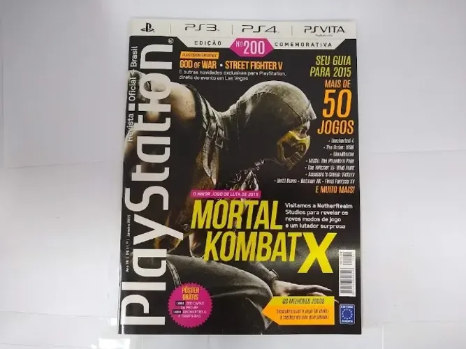 Revista Playstation N. 200 Ano 16: Mortal Kombat X
