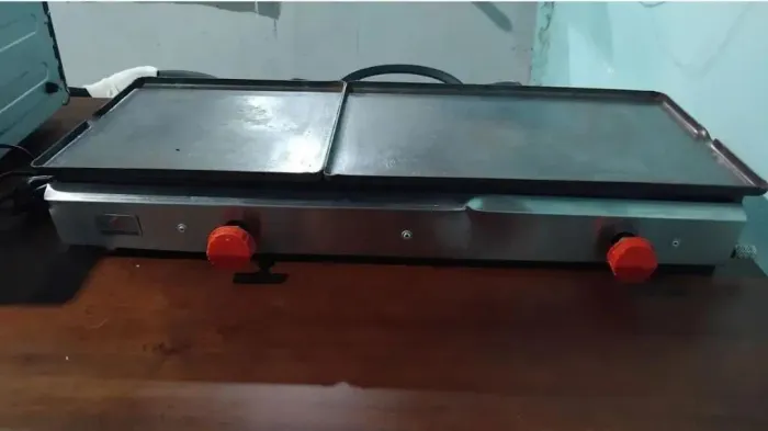 Chapa de hambúrguer da marca pro gas