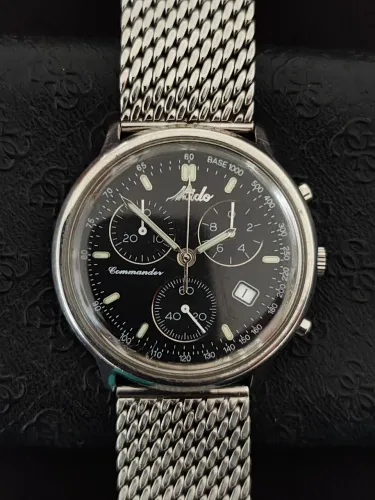 Relógio Mido Commander Ocean Star Aquadura Quartz Cronógrafo