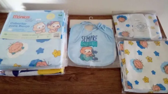 Kit para bebe turma da Monica 6 itens