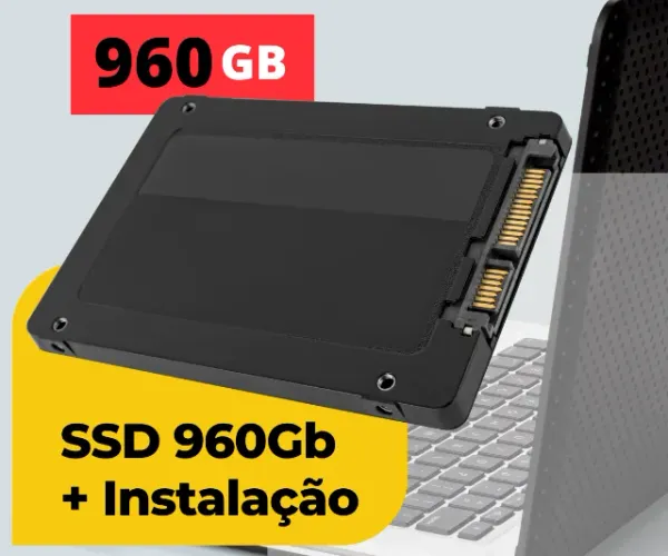 SSD 960Gb com Instalação Completa Inclusa em Notebook ou Desktop - Upgrade