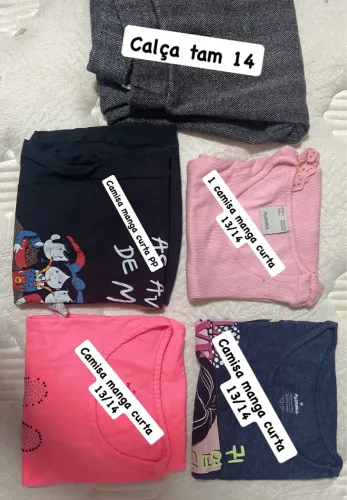 5 peças - R$ 40,00 - Tam 13/14