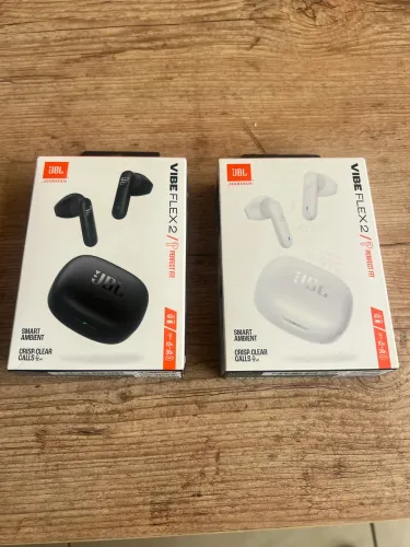 JBL vibe flex 2 par fones de ouvido branco e preto original novo lacrado